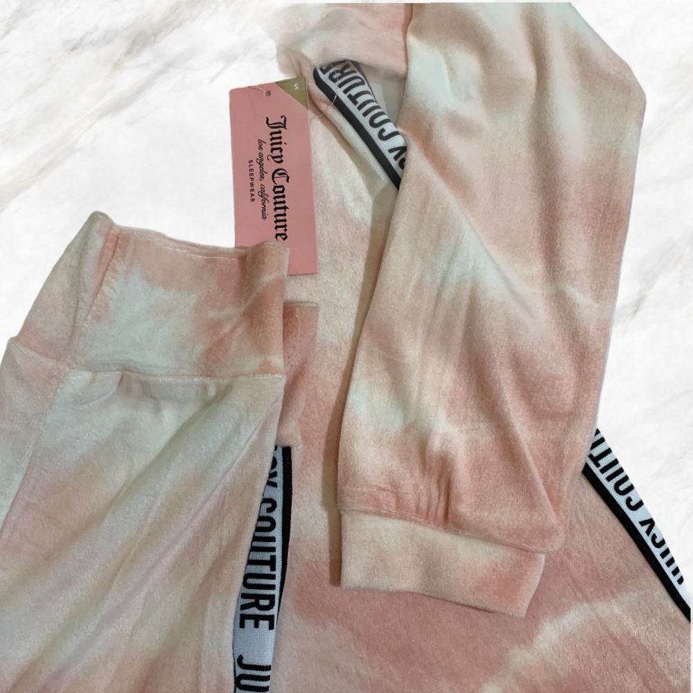 NWT JUICY COUTURE VELOUR JOGGER Pajama Set - Picture 3 of 5